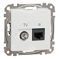 SCHNEIDER Sedna Design & Elements Dat. zás. RJ45 kat.6 UTP+TV indiv. bílá