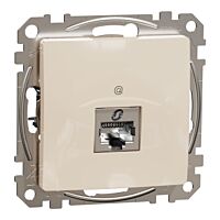 SCHNEIDER Sedna Design & Elements Datová zásuvka 1xRJ45 kat. 6A STP béžová