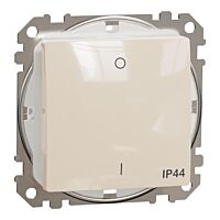 SCHNEIDER Sedna Design & Elements Spínač dvojpólový č.2 IP44 béžová