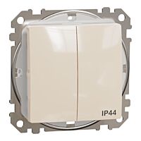 SCHNEIDER Sedna Design & Elements Přepínač sériový č.5 IP44 béžová