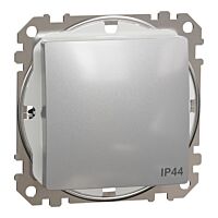 SCHNEIDER Sedna Design & Elements Spínač jednopólový č.1 IP44 alu