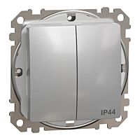 SCHNEIDER Sedna Design & Elements Přepínač sériový č.5 IP44 alu