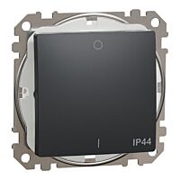 SCHNEIDER Sedna Design & Elements Spínač dvojpólový č.2 IP44 antracit