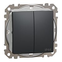 SCHNEIDER Sedna Design & Elements Přepínač sériový č.5 IP44 antracit