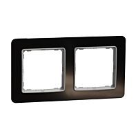 SCHNEIDER Sedna Design & Elements Rámeček dvojnásobný tmavé sklo
