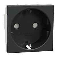 Zásuvka SCHUKO 2P+E 250V/16A clonky ant.
