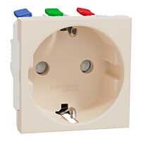 Unica - Zásuvka SCHUKO 2P+E 250V/16A, cl