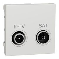 Zásuvka Unica TV-R/SAT konc. 5,5dB bílá