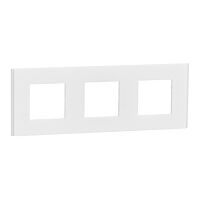 SCHNEIDER Rámeček Unica Deco Materials trojnásobný, Translucent white