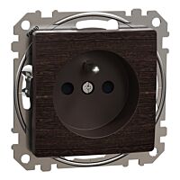 SCHNEIDER Sedna Design & Elements Zásuvka bezšroubová, Wenge