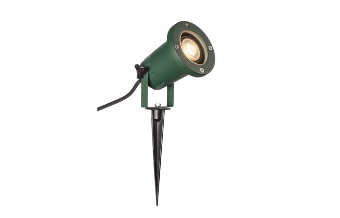 SLV Svítidlo BIG NAUTILUS QPAR51 11W GU10 zápich IP44/65 zelená