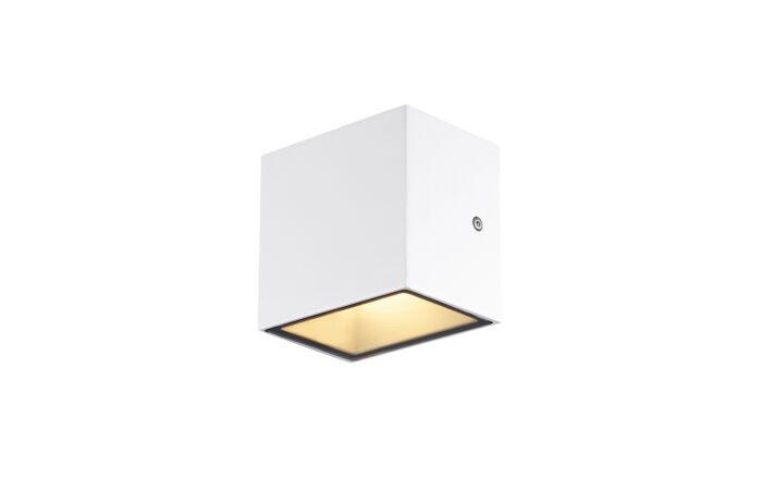 SLV Svítidlo LED SITRA CUBE WL 5Wx2 1270lm 3000K nástěnné IP44 bílá