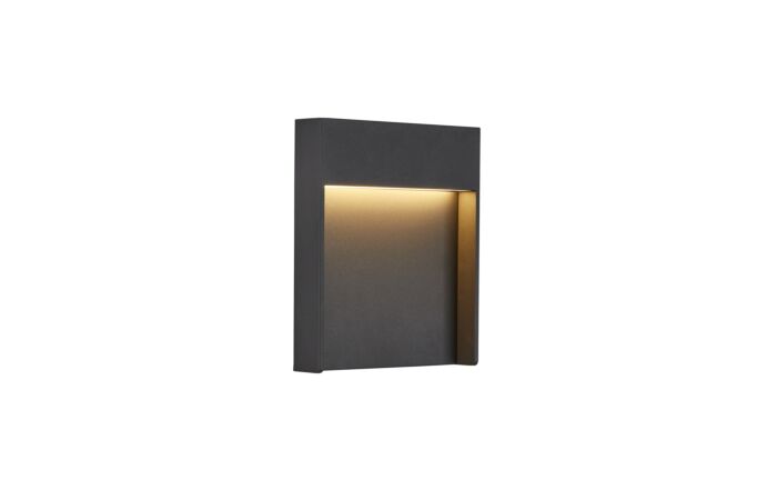 SLV Svítidlo LED FLATT 13W 630lm 3000/4000K nástěnné IP65 antracit
