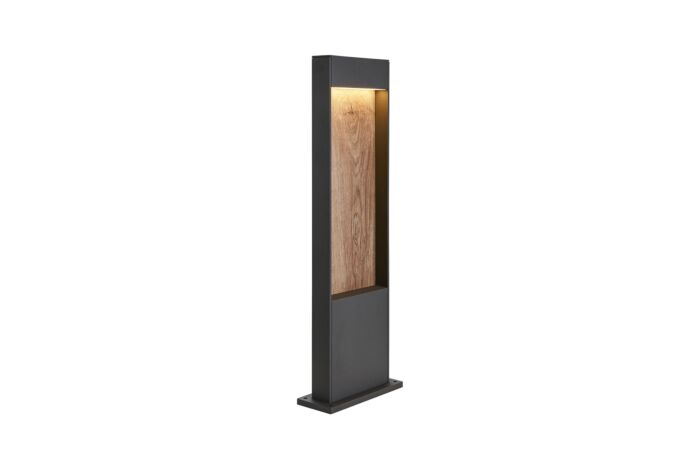 FLATT POLE 65 venkovní LED stojací svítidlo CCT 3000/4000 K IP65 antracit/hnědá
