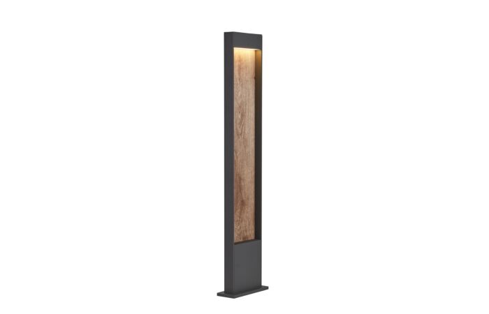 FLATT POLE 100 venkovní LED stojací svítidlo CCT 3000/4000 K IP65 antracit/hnědá