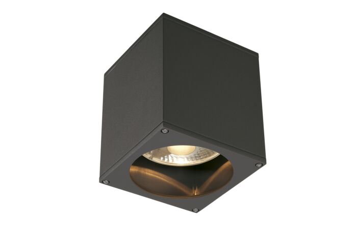 SLV Svítidlo BIG THEO 75W GU10 QPAR111 stropní IP44 antracit