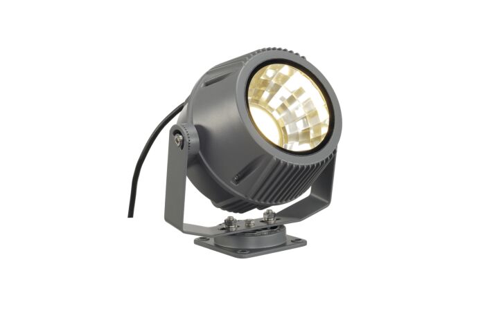 SLV Svítidlo LED FLAC BEAM 27W 1600lm 3000K reflektor s modulem Philips DLM ES  IP65 šedá