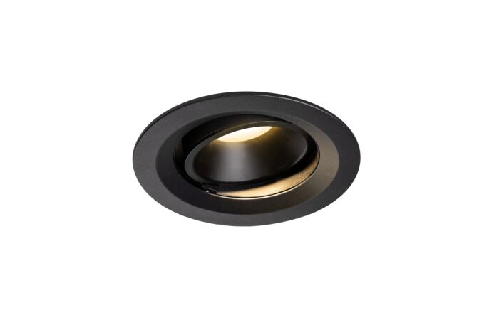 NUMINOS® MOVE DL M, vnitřní LED zápustné stropní svítidlo černá/černá 3000 K 20° otočné a výkyvné