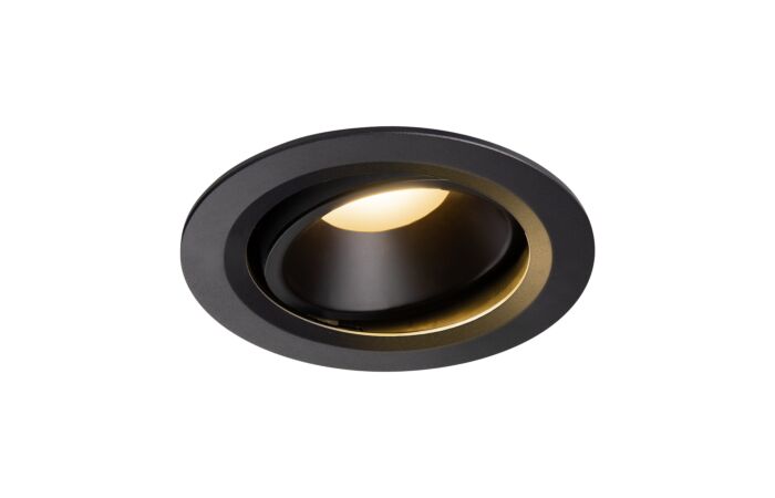 NUMINOS® MOVE DL L, vnitřní LED zápustné stropní svítidlo černá/černá 2700 K 40° otočné a výkyvné