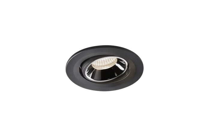 NUMINOS® MOVE S, zápustné stropní svítidlo černé/chrom 4000 K 55°