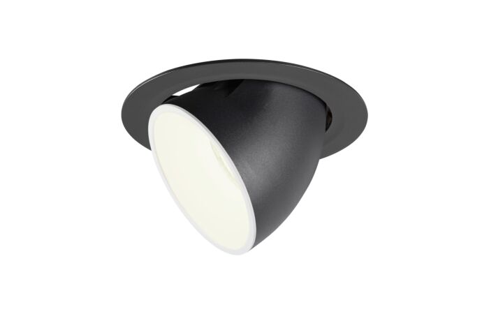 NUMINOS® GIMBLE XL, zápustné stropní svítidlo černé/bílé 4000 K 55°