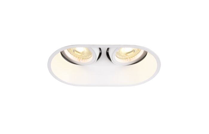 SLV Svítidlo HORN double QPAR51 25W GU10x2 stropní vestavné IP20 bílá
