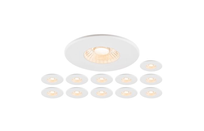 SLV Sada svítidel LED 12x8W 2700 - 6000K bílá downlight pevné 38° IP65
