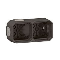 PLXN55 KRABICE 2P HORIZ.ANTRACIT