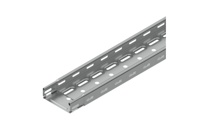 KOPOS Žlab KZI 35x100x0.75 , s integrovanou spojkou, děrovaný, žárový zinek, délka 3m