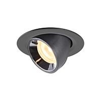 SLV Svítidlo LED NUMINOS® GIMBLE XS, zápustné stropní  černé/chrom 3000 K 55°