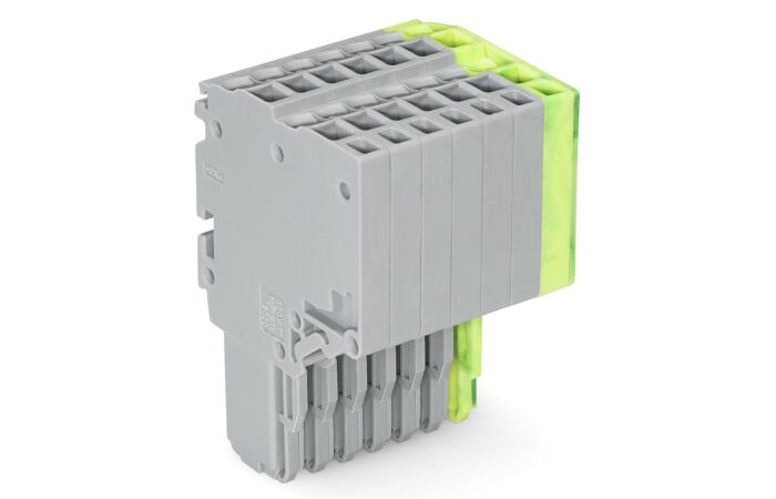 WAGO Svorka 2020-207/000-036 2vodičová pružinová Push-in CAGE CLAMP® 1,5 mm², šedá/zelenožlutá