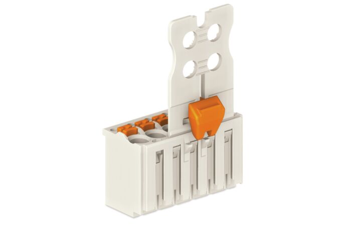 WAGO Konektor 2091-1104/002-000 1vodičový pružinový Tlačítko Push-in CAGE CLAMP®, šedá