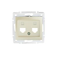 DOMO   Adaptér datové zásuvky 2xRJ45 - p