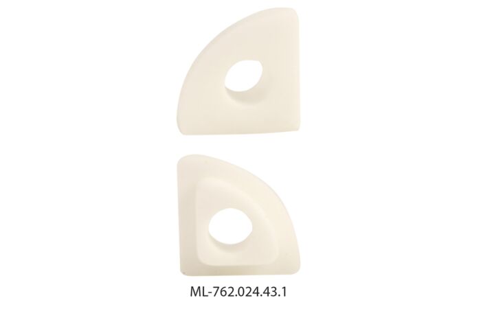 MCLED Koncovka s otvorem pro RA, bílá barva, 1ks