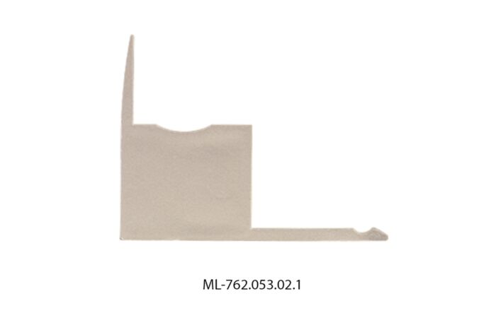 MCLED Koncovka pro AK s otvorem, stříbrná barva, 1ks