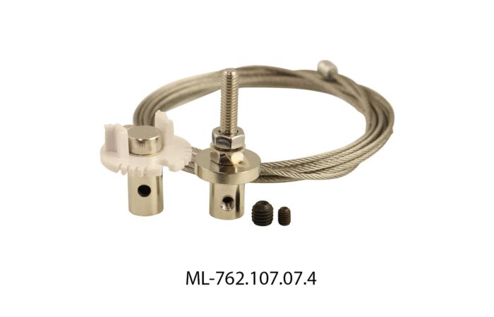 MCLED Sada k zavěšení a přívodu napájení pro ZX (2x koncovka, 2x úchyt, 2x lanko 1,5 m)