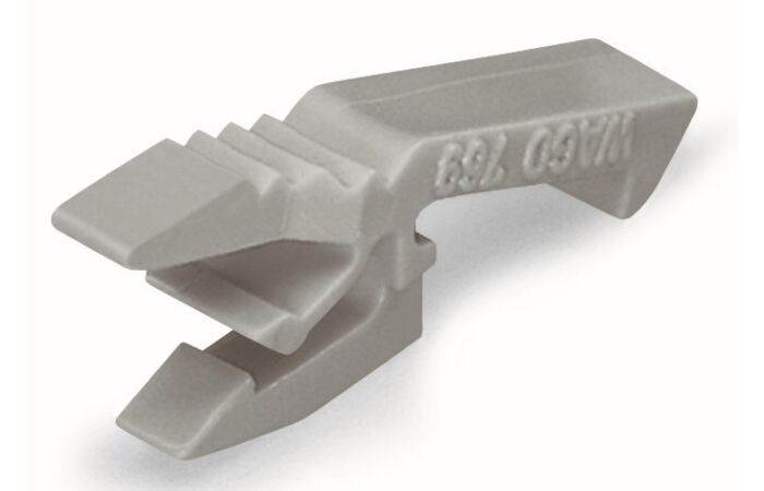 WAGO Západka 769-428 blokovací, Pro konektory (zásuvky);Jednodílná; šedá