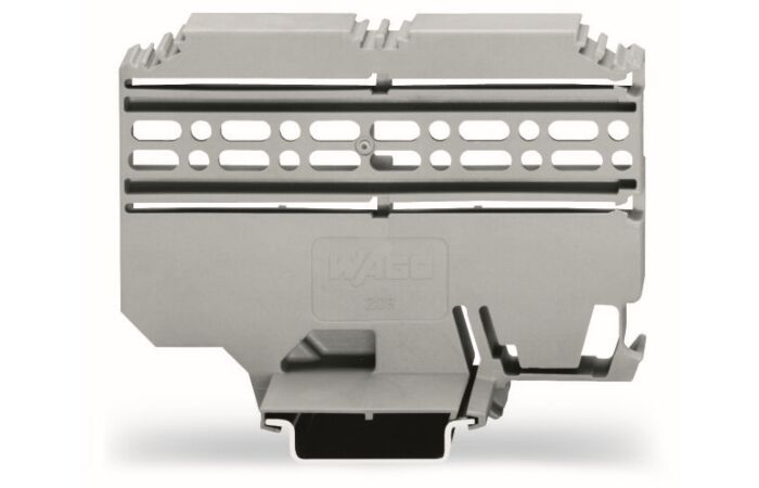 WAGO Adaptér 209-148 univerzální montážní pro pružinové a konektory s pájecími piny šířka 25 mm, šedá