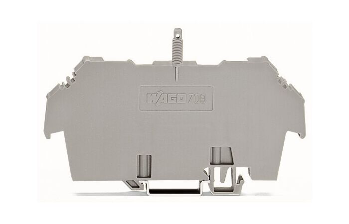 WAGO Držák 709-167 krycího profilu typ 1, včetně šroubů a matice,šedá