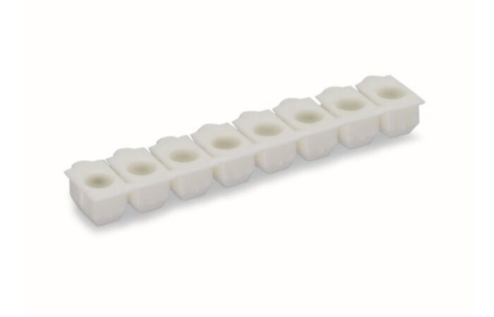 WAGO Zarážka 734-671 izolační 0,08–0,2 mm² „e“ (0,14 mm² „f“); 8 ks/pás; Světle šedá
