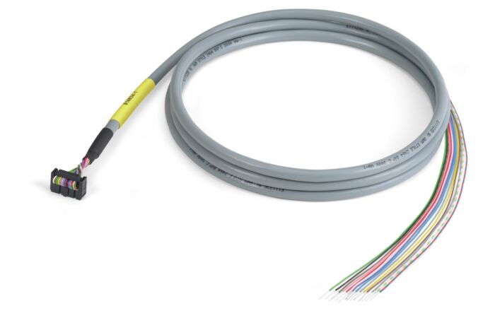 WAGO Kabel 706-100/1303-200 připojovací 14pól.; konektor dle DIN 41651; otevřený konec; délka 2m; průřez vodiče 0,14 mm²; Komponenty UR, řada 857
