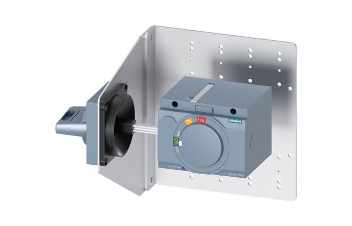 SIEMENS Otočný pohon pro montáž na boční stěnu Standard IEC IP65 s montážním úhelníkem 3VA9267-0PK51