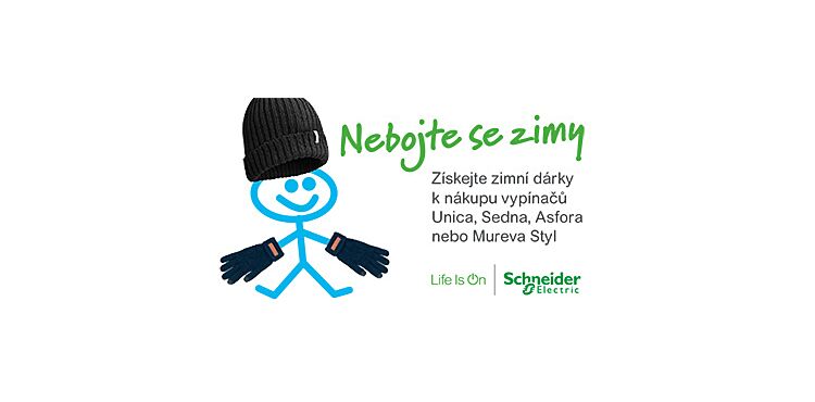 SCHNEIDER - K nákupu vypínačů a zásuvek získáte zimní dárek