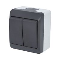 FAMATEL GALATEA Spínač sériový č.5 10A 230V na omítku IP44 antracit