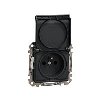 SCHNEIDER Sedna Design & Elements Zásuvka 230V 16A IP44 bezšroubová antr