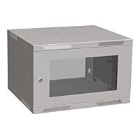 SOLARIX Rozvaděč SENSA LITE 6U 450mm, nástěnný 19", dveře sklo