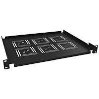 SOLARIX Police 1U 350mm, pevná, uchycení do 19" lišt ve 2 bodech