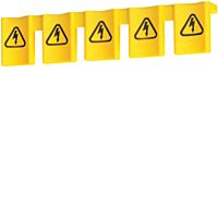 HAGER Krytka KZ059 na nevyužité vývody hřebenice, 5 ks v balení