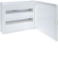 HAGER Rozvodnice GOLF VS218PD, 36TE, 2-řadá, nástěnná, plastová, plná dvířka, IP40