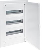 HAGER Rozvodnice GOLF VF312PD, 36TE, 3-řadá, zapuštěná, plastová, plná dvířka, IP40